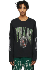 Rhude - Black 'Texas' Long Sleeve T-Shirt