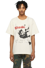 Rhude - Off-White Falling Horse T-Shirt