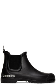 Stutterheim - Black Novesta Edition Rainwalker Chelsea Boots