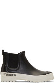 Stutterheim - Black & White Novesta Edition Rainwalker Boots