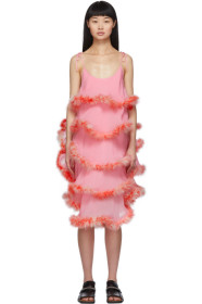 Ashley Williams - Pink Feathers Cake Dress