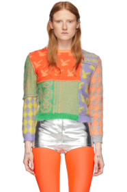Ashley Williams - Multicolor Mohair Patchwork Sweater