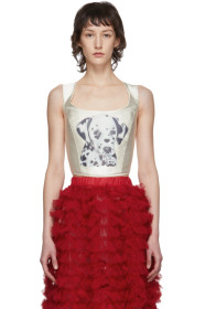 Ashley Williams - White 'I Love You' Corset
