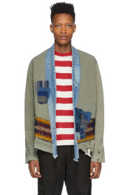 Greg Lauren - Green Patchwork Jacket