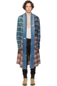 Greg Lauren - Multicolor Long Kimono Studio Shirt