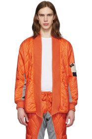 Greg Lauren - Orange Paul & Shark Edition Quilted Kimono Jacket