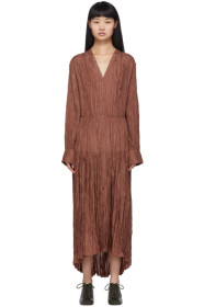 Joseph - Brown Silk Habotai Falco Dress