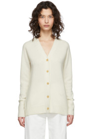 Joseph - Off-White Pure Cashmere Cardigan