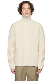 Joseph - Col roulé en laine beige High Neck