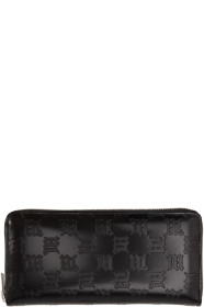 MISBHV - Black Embossed Monogram Continental Wallet