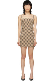 MISBHV - Beige Monogram Short Dress