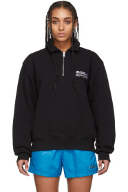 MISBHV - Black 'MISBHV Sport' Quarter-Zip Sweater