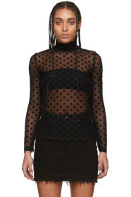 MISBHV - Black Mesh Monogram Turtleneck