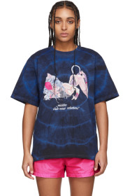 MISBHV - Blue & Black Tie-Dye 'The Tokio Club Wear' T-Shirt