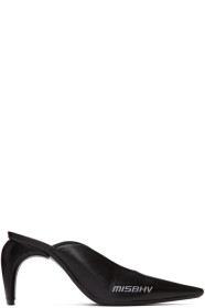 MISBHV - Black Logo Slide Heels