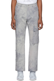 MISBHV - Grey Tie-Dye 'The Washed Out' Cargo Pants