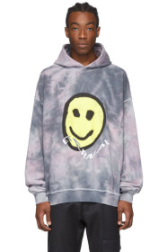 MISBHV - Pull à capuche à motif tie-dye gris 'The Eternal Dream'