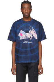 MISBHV - Blue & Black Tie-Dye 'The Tokio Club Wear' T-Shirt