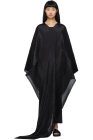Pleats Please Issey Miyake - Black Basic Madame-T Shawl