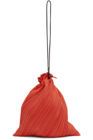Pleats Please Issey Miyake - Red Large Drawstring Pleats Bag