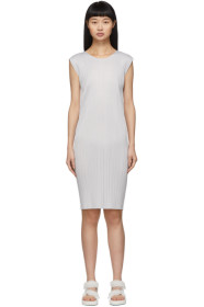 Pleats Please Issey Miyake - Grey Basics Pleats Short Dress