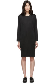 Pleats Please Issey Miyake - Black Side-Vent Dress