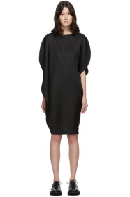 Pleats Please Issey Miyake - Black Curved Pleats Dress