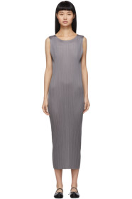 Pleats Please Issey Miyake - Grey Basics Pleats Dress