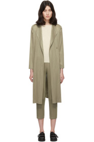 Pleats Please Issey Miyake - Grey Pleats Blazer Coat