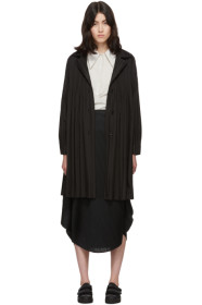 Pleats Please Issey Miyake - Black Janty Coat