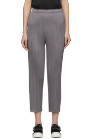 Pleats Please Issey Miyake - Grey Pleats Basics Trousers