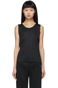 Pleats Please Issey Miyake - Black Basics Pleats Tank Top