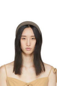 Sophie Buhai - Serre-tête taupe Classic Puffy