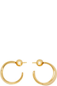 Sophie Buhai - Gold Small Wave Hoop Earrings
