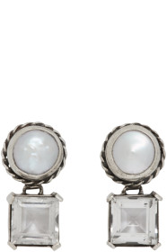 Sophie Buhai - Silver Firenze Pearl Earrings