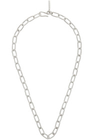 Sophie Buhai - Silver Small Rectangular Chain Necklace