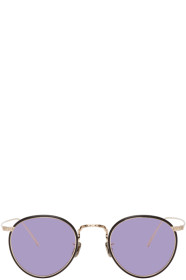 Eyevan 7285 - Gold & Purple 717W Sunglasses