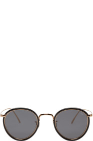 Eyevan 7285 - Black & Gold 717E Sunglasses