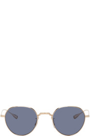 Eyevan 7285 - Gold & Navy Epitome Sunglasses