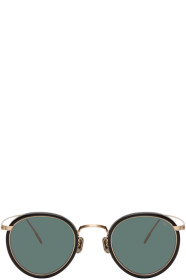 Eyevan 7285 - Gold & Black 717E Sunglasses