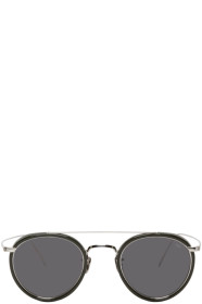 Eyevan 7285 - Silver & Green 762 Sunglasses