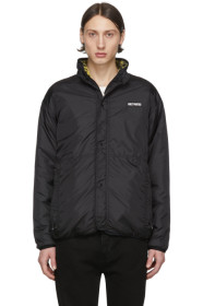 Wacko Maria - Reversible Black Boa Fleece Jacket