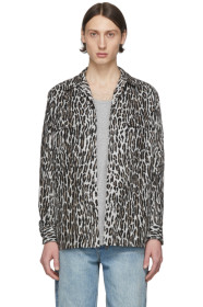 Wacko Maria - Grey & Brown Flannel Leopard Shirt