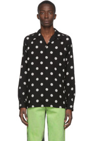 Wacko Maria - Black Lyocell Dots Hawaiian Shirt