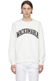 Wacko Maria - White Heavyweight Logo Sweatshirt