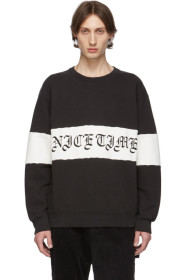 Wacko Maria - Black & White 'Nice Time' Sweatshirt