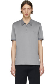 Brioni - Grey Logo Polo