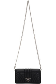 Prada - Black Mini Diagramme Chain Bag