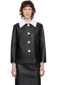 Prada - Black Opaque Nappa Leather Jacket