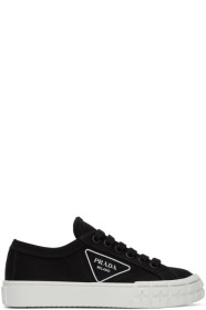 Prada - Black Gabardine Sneakers
